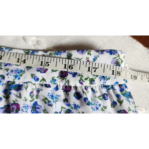 New H by Halston Women's Ditsy Floral Hi-Low Midi Skirt Light & Flowy Fe… - Picture 10 of 16